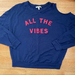 Express “All The Vibes” Sweatshirt XS